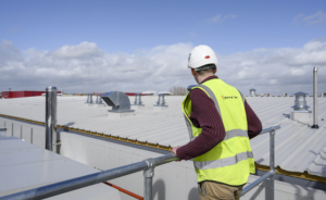 Exterior view of refurbished food factory for Samworth Brothers in Leicester