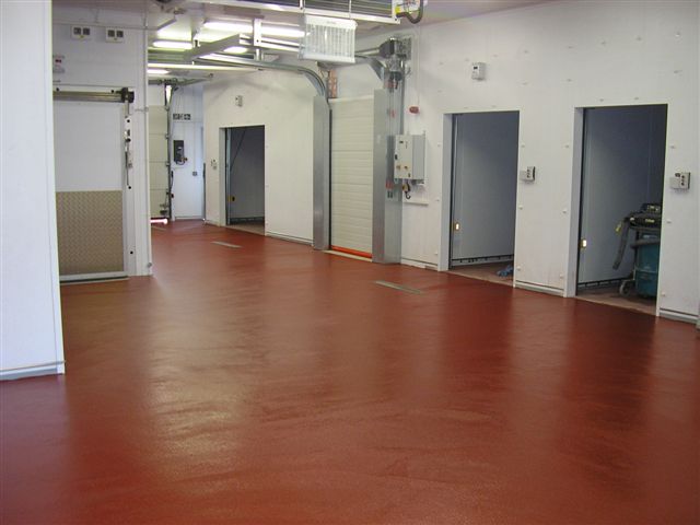 Interior showing insulated panels or hygienic finishes