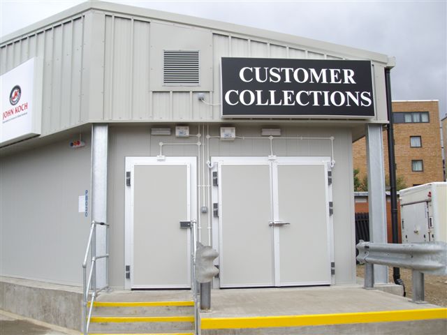 Exterior shot of completed unit